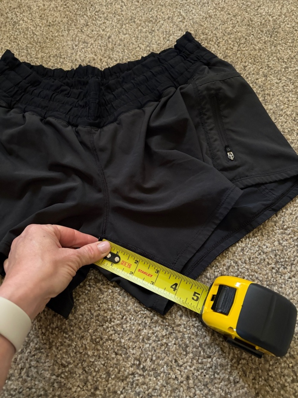 Lululemon Black Tracker Shorts. 4” - Picture 9 of 11